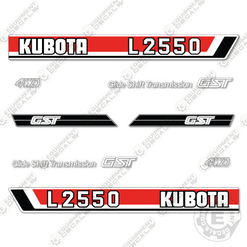 Fits Kubota L2550 Decal Kit Tractor