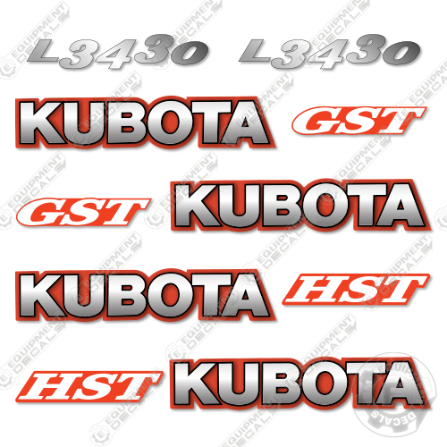 Fits Kubota L3430 Decal Kit Tractor