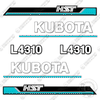 Image of Fits Kubota L4310 HST Decal Kit Utility Tractor