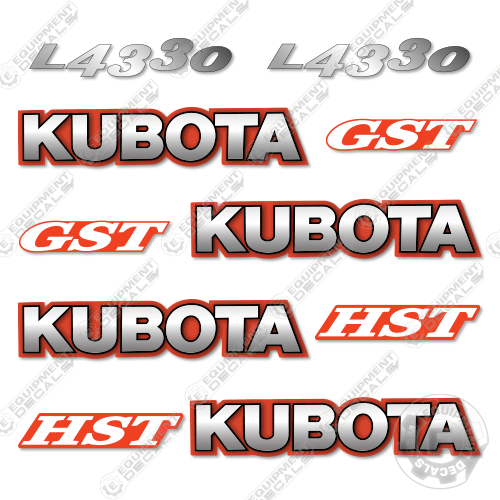 Fits Kubota L4330 Decal Kit Tractor