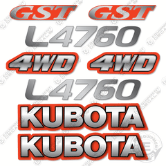 Fits Kubota L4760 GST Decal Kit Tractor