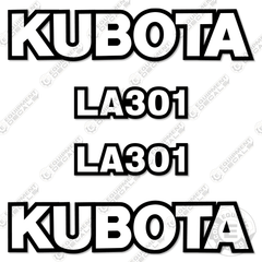 Fits Kubota LA301 Decal Kit Tractor Front End Loader Attachment