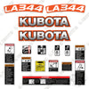 Image of Kubota LA344 Decal Kit Tractor - Aftermarket Kit