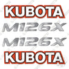 Image of Kubota M126X Decal Kit Tractor - Aftermarket Kit