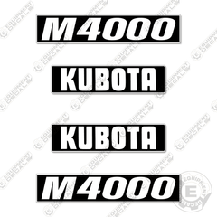 Fits Kubota M4000 Decal Kit Tractor