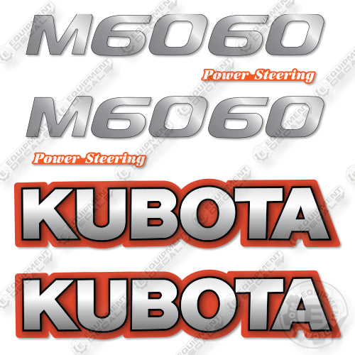 Fits Kubota M6060 Decal Kit Tractor
