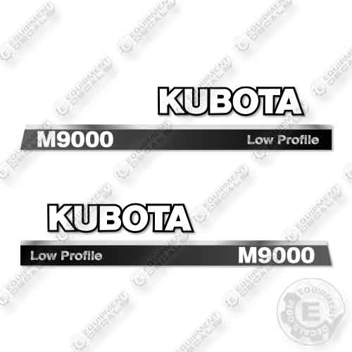 Fits Kubota M9000 Low Profile Decal Kit Tractor