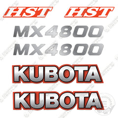Fits Kubota MX4800 HST Decal Kit Tractor