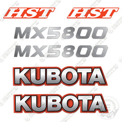 Fits Kubota MX5800 HST Decal Kit Tractor