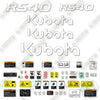 Image of Fits Kubota R540 New Style Decal Kit Wheel Loader