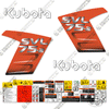 Image of Fits Kubota SVL 75-2 Skid Steer Decal Kit - NEW STYLE LOGOS!