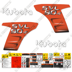 Fits Kubota SVL 90-2 Decal Kit - New Style Logo