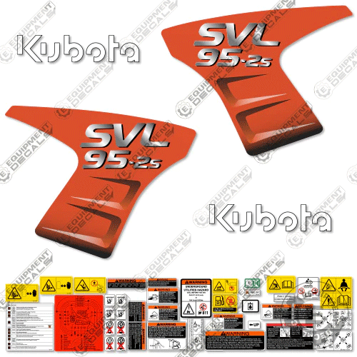 Fits Kubota SVL 95-2S Decal Kit - New Style Logo