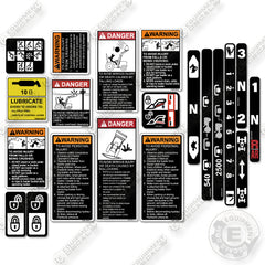 Fits Kubota Decal Kit Tractor Lever