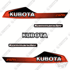 Fits Kubota Z121S Decal Kit Mower