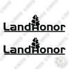 Image of LandHonor TR2006 Logo 6 Inches Decal Kit Skid Steer Trencher Attachment - Aftermarket Kit