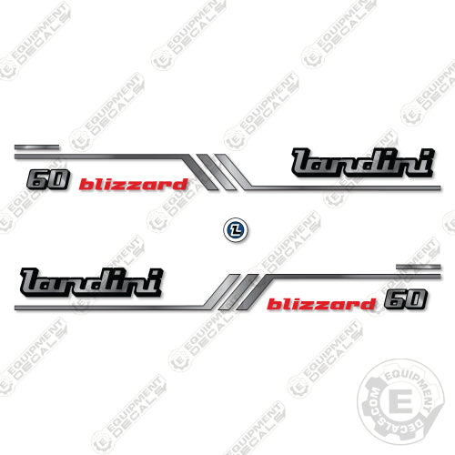 Landini 60 Blizzard Decal Kit Tractor - Aftermarket Kit