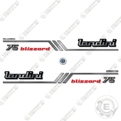 Landini 75 Blizzard Decal Kit Tractor - Aftermarket Kit