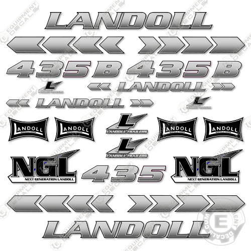 Fits Landoll 435B Decal kit Trailer