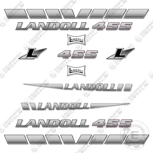 Fits Landoll 455 Decal Kit Trailer (3M REFLECTIVE VINYL)