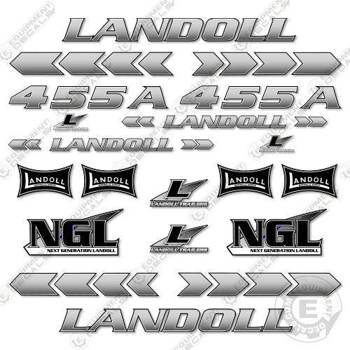 Fits Landoll 455A Decal kit Trailer