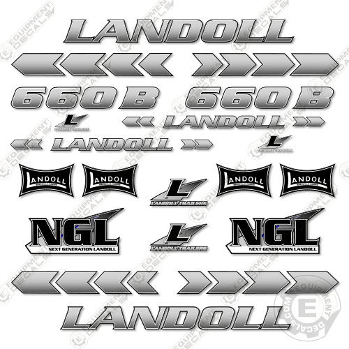 Fits Landoll 660B Decal kit Trailer