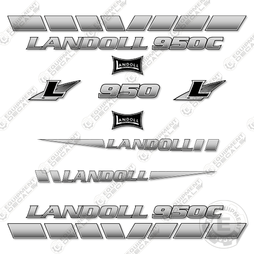 Fits Landoll 950C Decal Kit Trailer (3M REFLECTIVE VINYL)