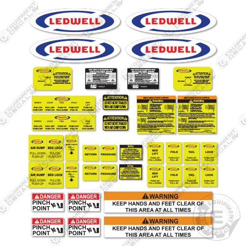 Fits Ledwell Decal Kit Trailer