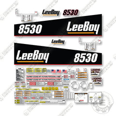 LeeBoy 8530 Decal Kit Paver - Aftermarket Kit