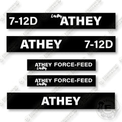 LeeBoy Athey 7-12D Decal Kit Force Feed Loader - Aftermarket Kit