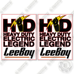 LeeBoy HD Electric Decal Kit Paver - Aftermarket Kit