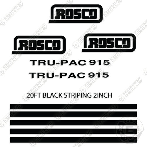 Fits Rosco TRU-PAC 915 Decal Kit Roller (Style 2)