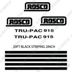 Fits Rosco TRU-PAC 915 Decal Kit Roller (Style 2)