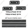 Image of Fits Rosco TRU-PAC 915 Decal Kit Roller (Style 2)