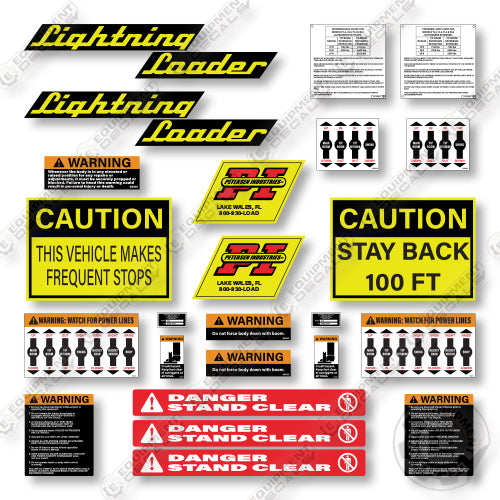 Lightning Loader PL3 Decal Kit Truck Loader - Aftermarket Kit