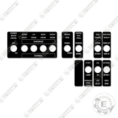 Fits Link-Belt 218 Control Decals (With Scratch Lam) - Crane