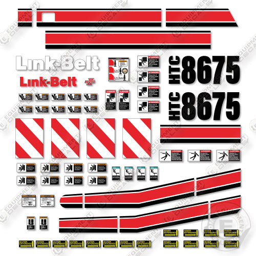Link-Belt HTC8675 Decal Kit Crane - Aftermarket Kit