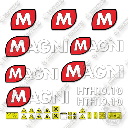 Magni HTH10.10 Decal Kit Telehandler-  Aftermarket Kit