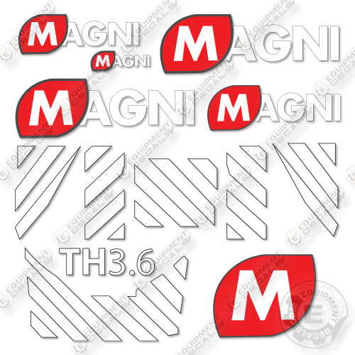 Magni TH3.6 Decal Kit Telehandler-  Aftermarket Kit - NOT GENUINE OEM