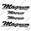 Image of Magnum Trailers Logo Black Decal Kit Trailer - Aftermarket Kit