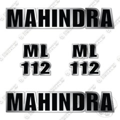 Fits Mahindra ML112 Decal Kit Front End Loader
