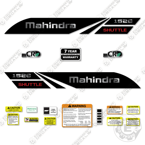 Fits Mahindra 1526 Decal Kit Tractor
