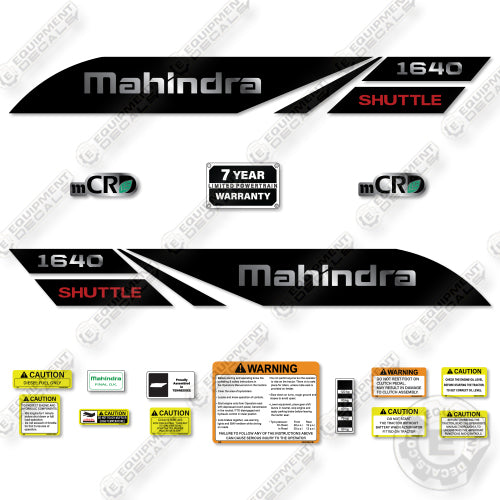 Mahindra 1640 Shuttle Decal Kit Tractor - Aftermarket Kit