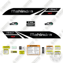 Mahindra 1640 Decal Kit Tractor - Aftermarket Kit