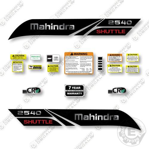 Mahindra 2540 Decal Kit Tractor - Aftermarket Kit