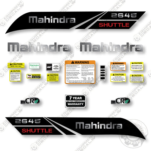 Mahindra 2645 Decal Kit Tractor - Aftermarket Kit