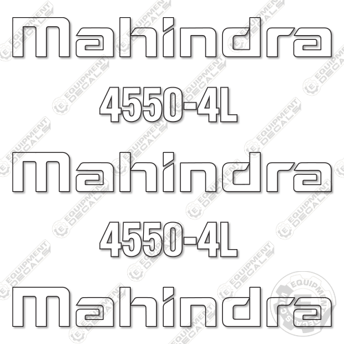 Fits Mahindra 4550-4L Decal Kit Front End Loader