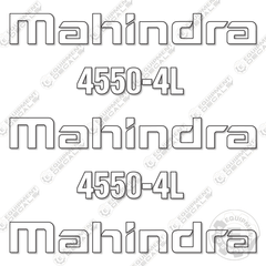 Fits Mahindra 4550-4L Decal Kit Front End Loader