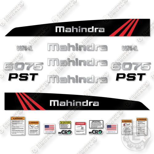 Fits Mahindra 6075 PST Decal Kit Tractor