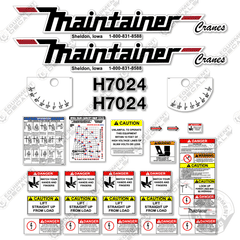 Fits Maintainer H7024 Decal Kit - Crane Safety